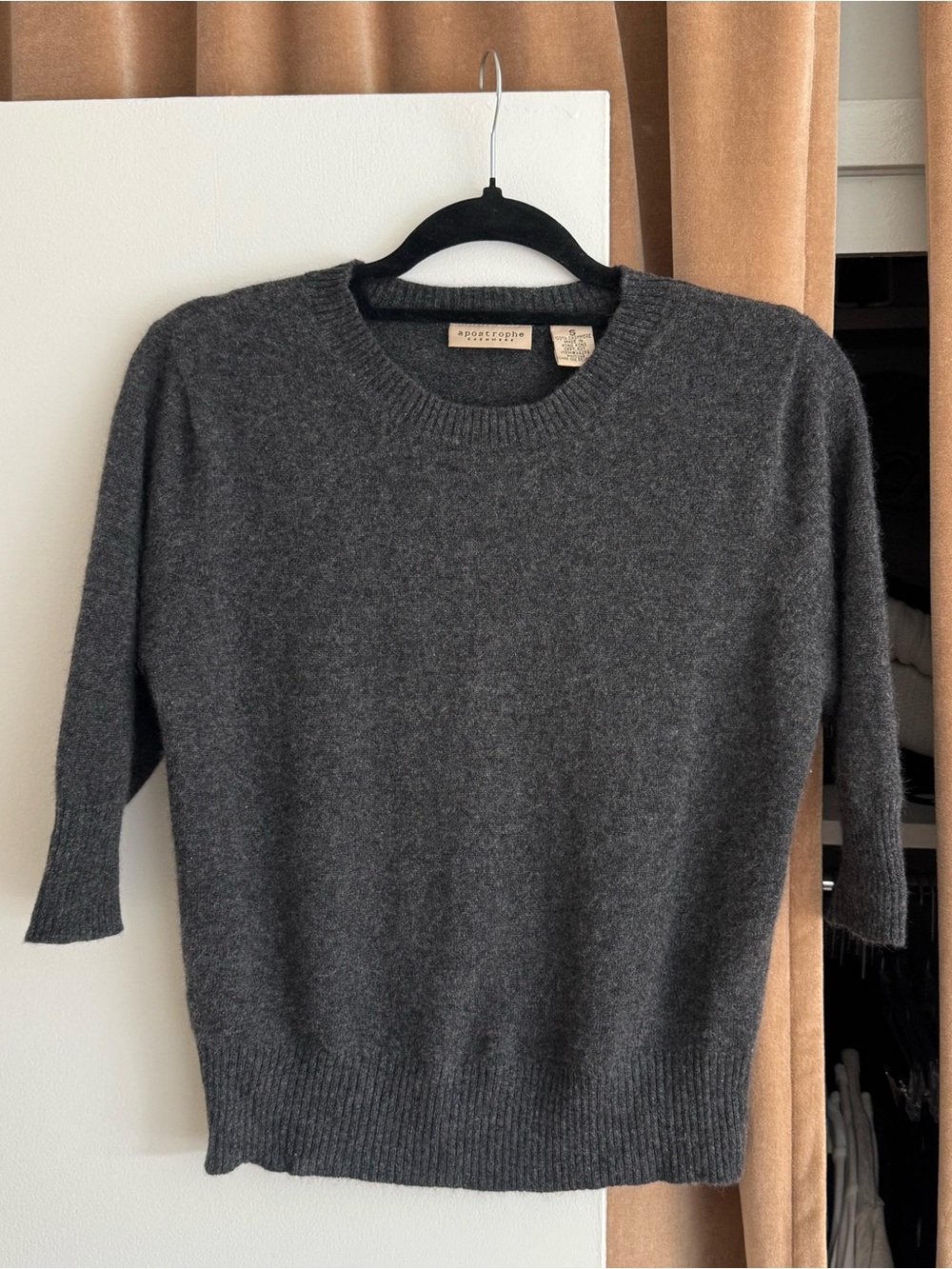 Apostrophe Cashmere Short sleeve 100% cashmere sweater
